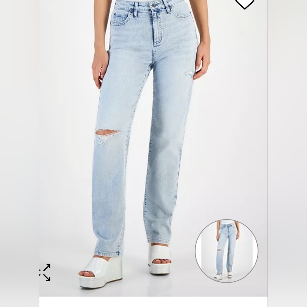 INC Denim women's girlfriend jeans - Picture 1 of 10